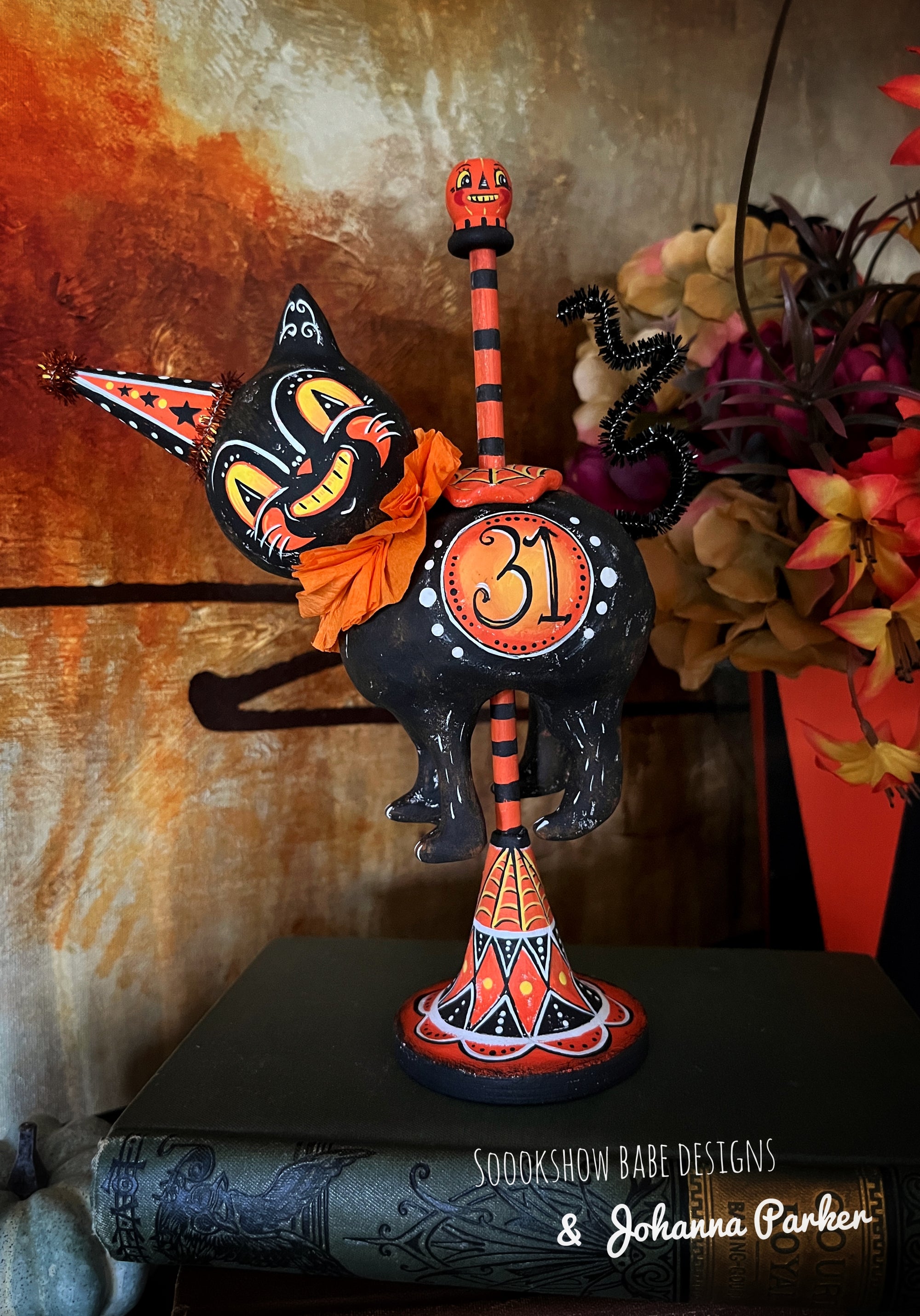 Johanna Parker Grinning Cat Carousel (Made to Order)