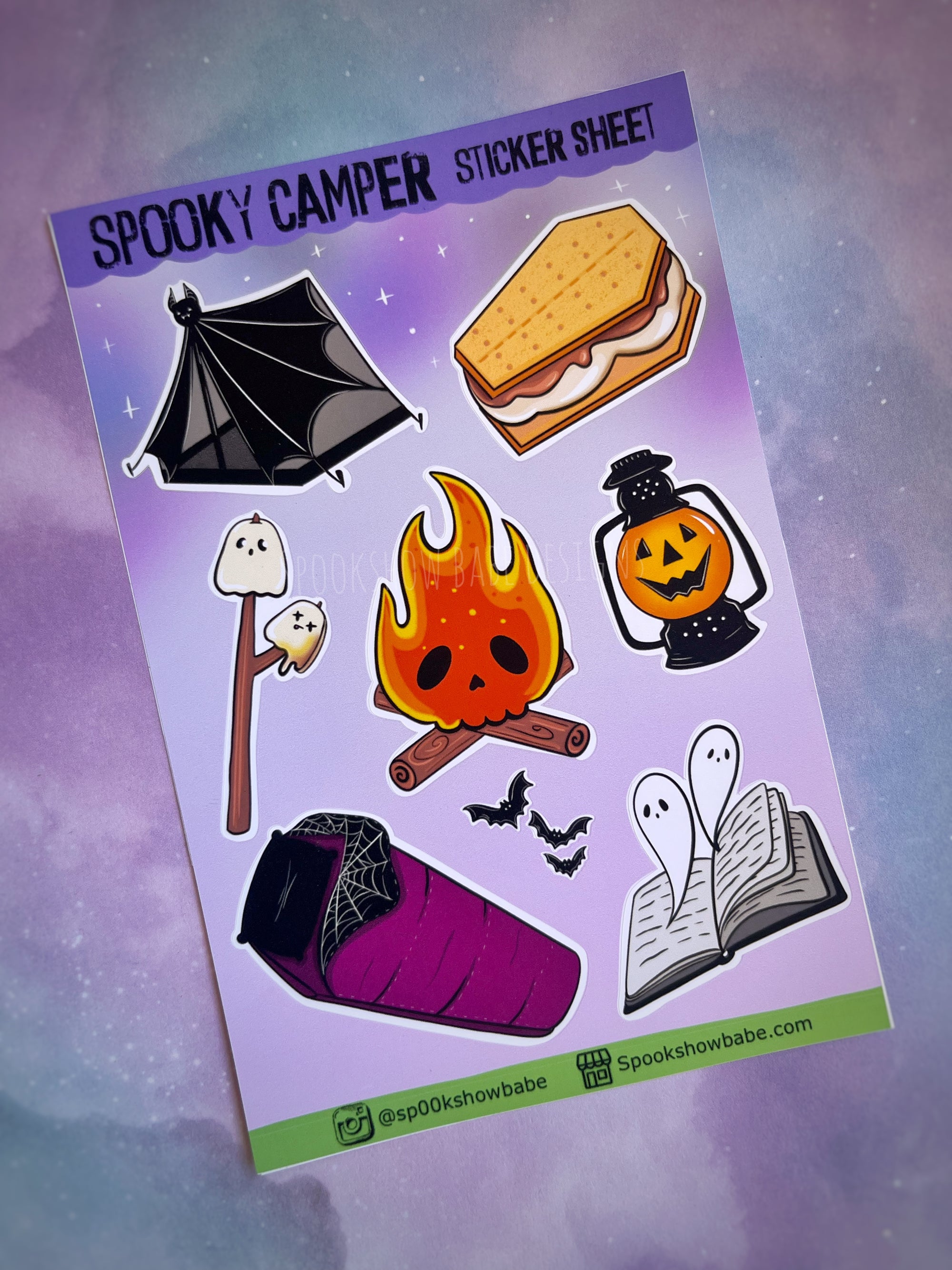 Spooky Camper Sticker Sheet