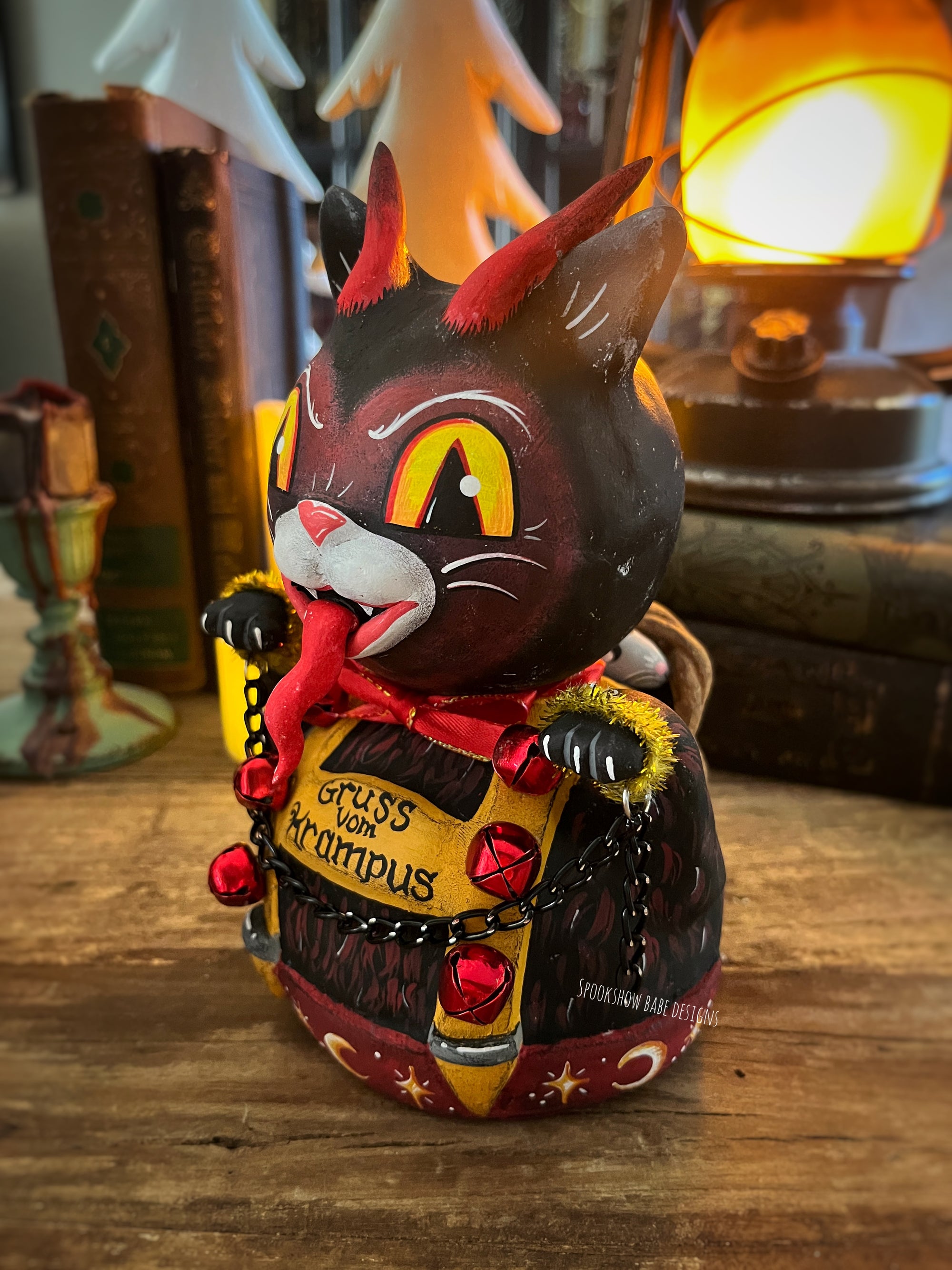 Krampus Kitty Bust