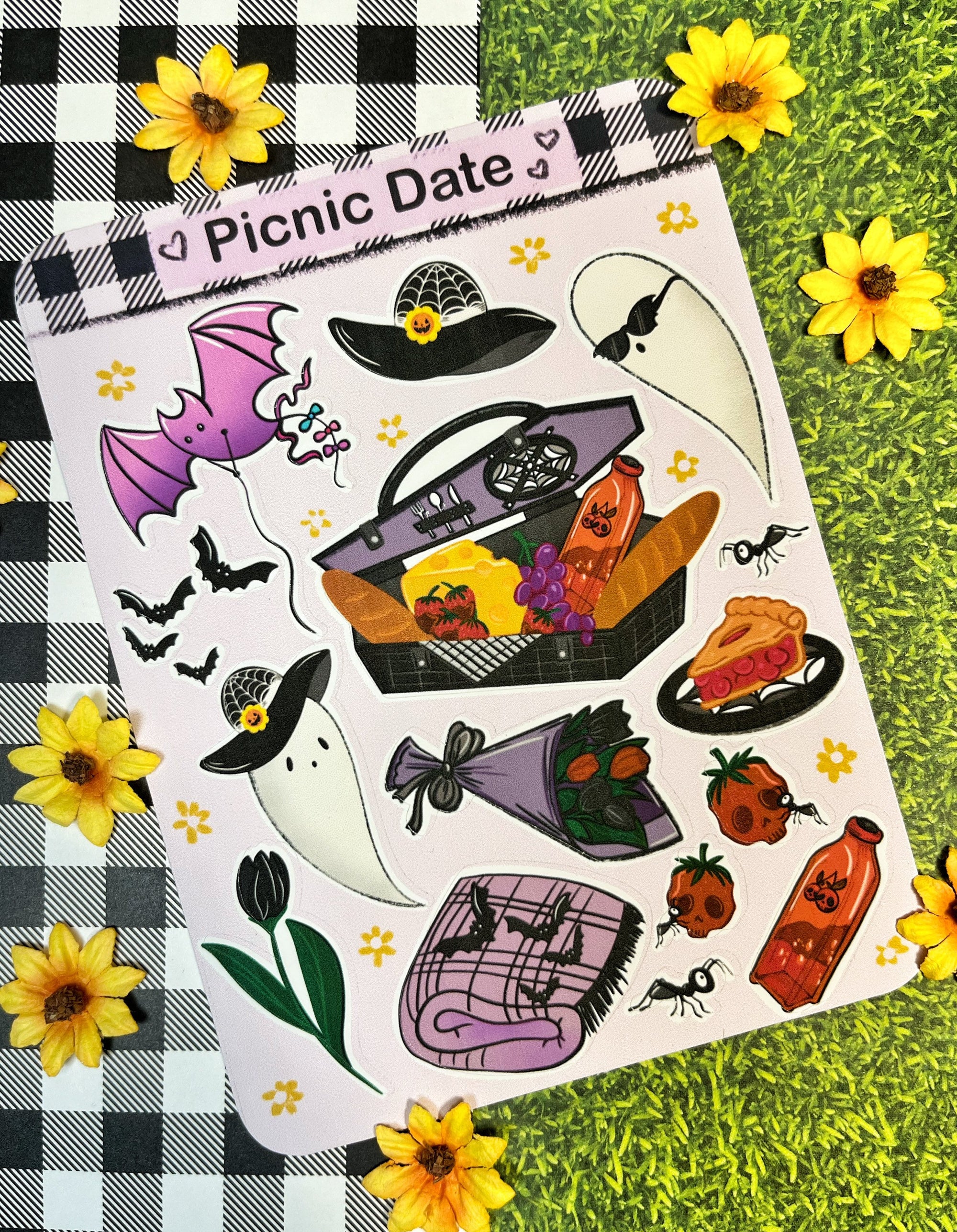 Spooky Picnic Date Sticker Sheet
