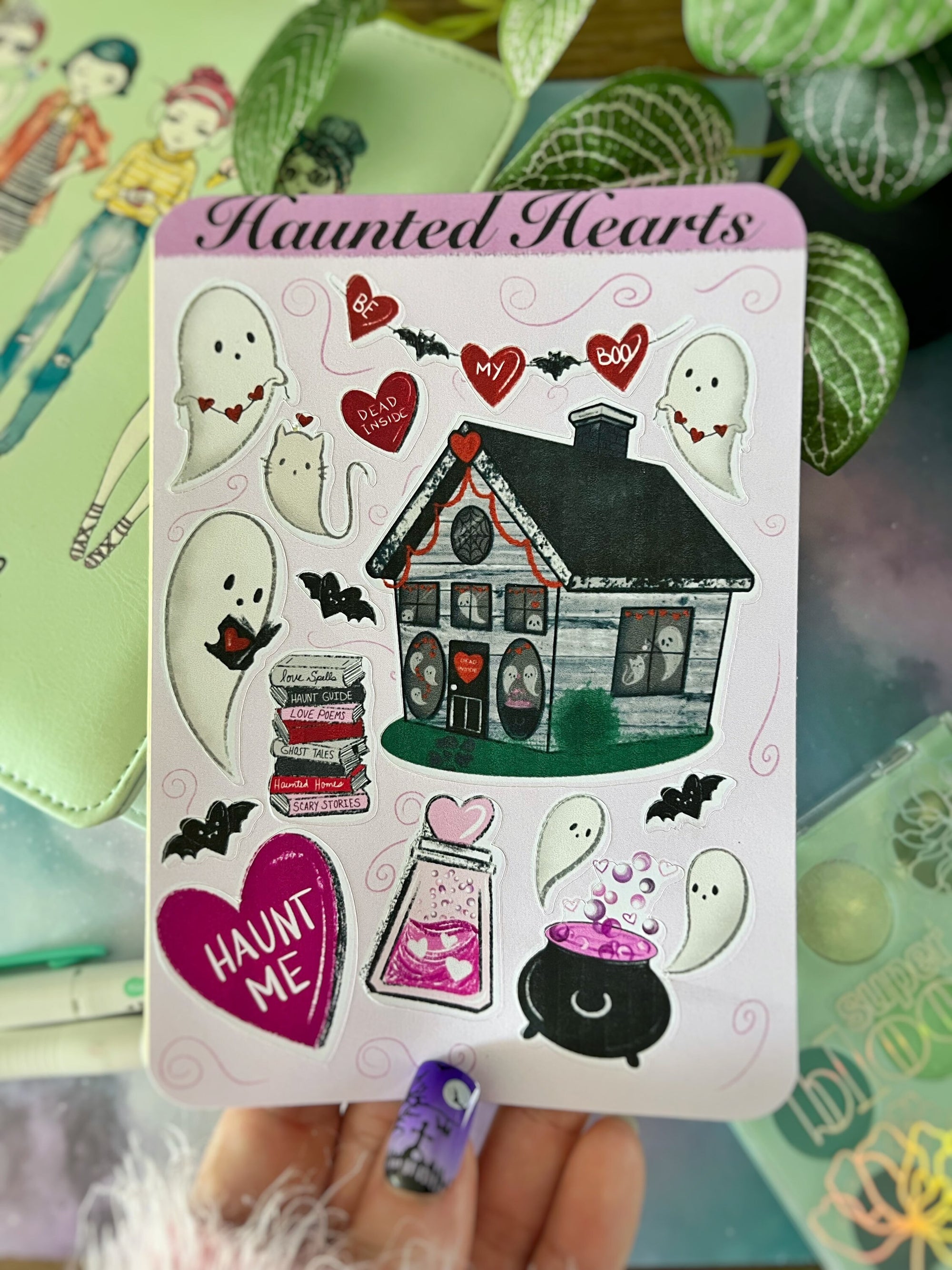 Valloween Ghosts Sticker sheet