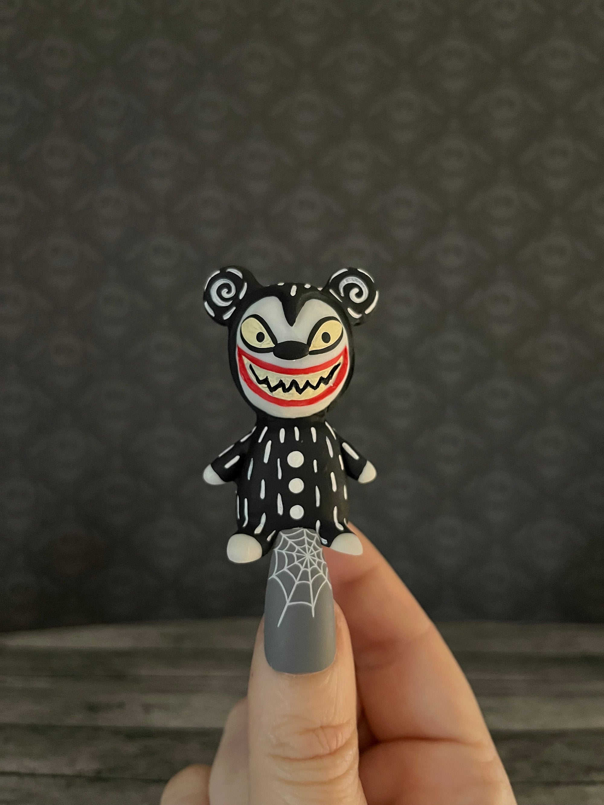 Miniature Scary Teddy Figurine