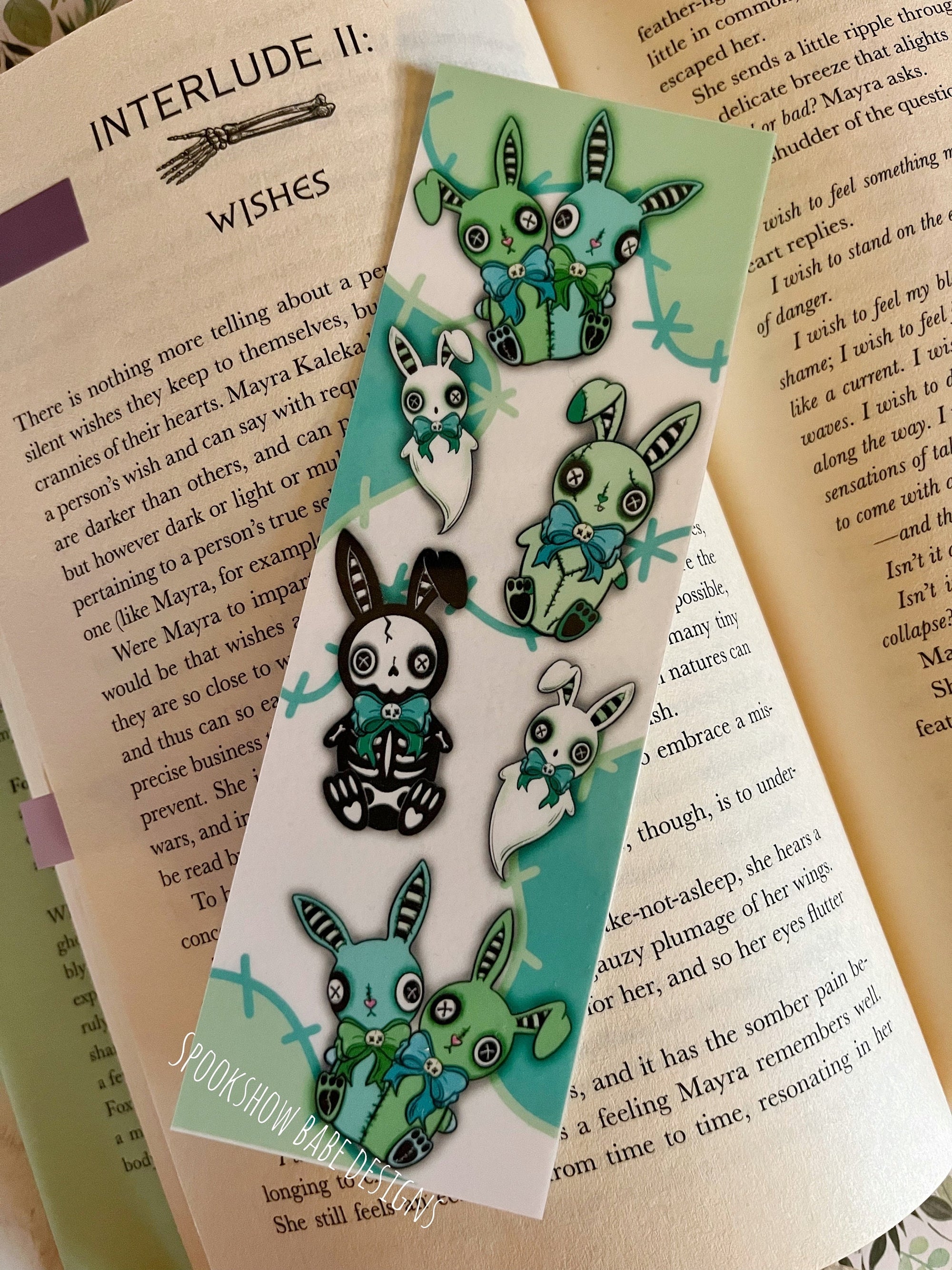 Gothic Bunnies Bookmark