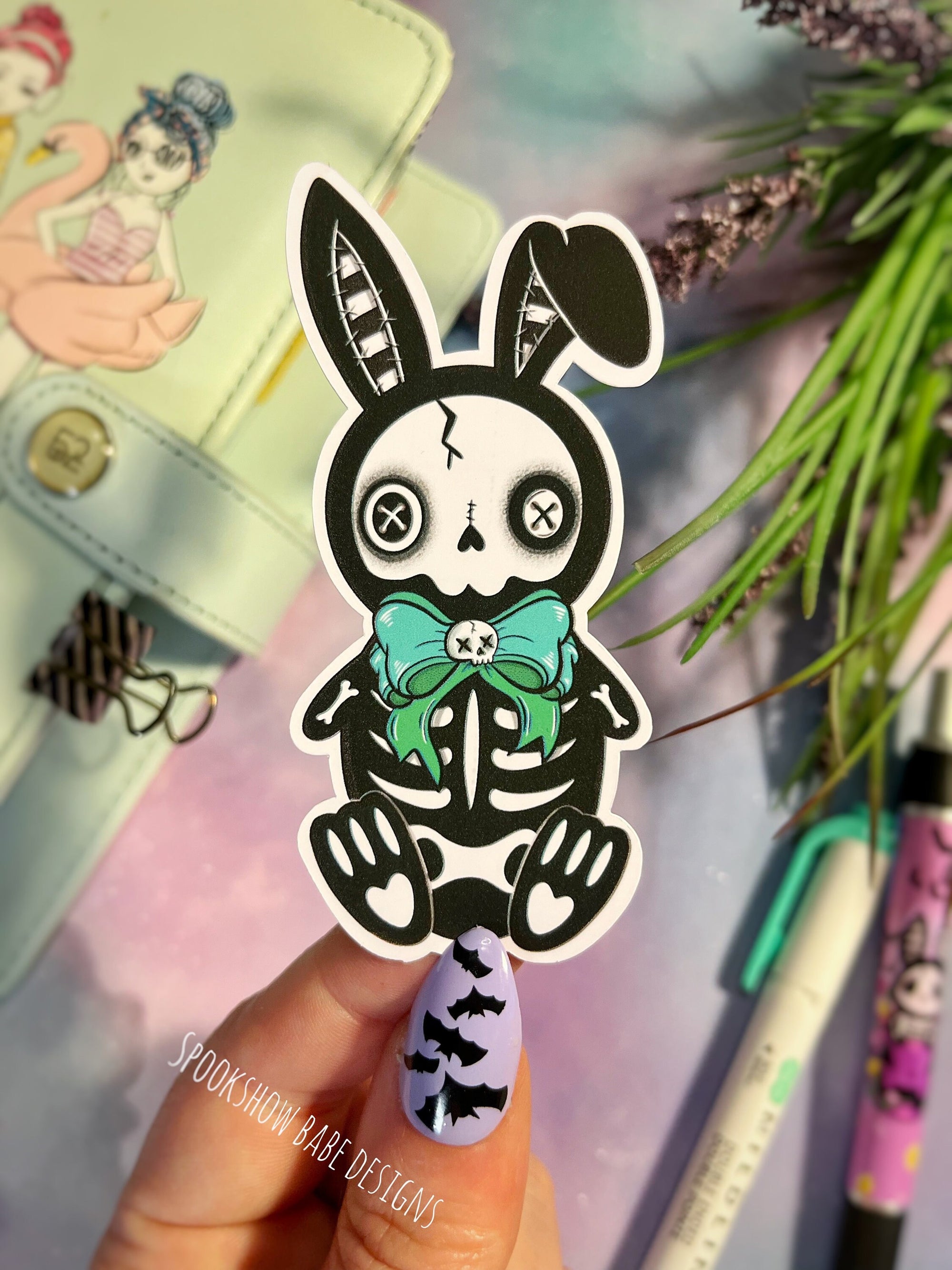 Gothic Bunny Sticker