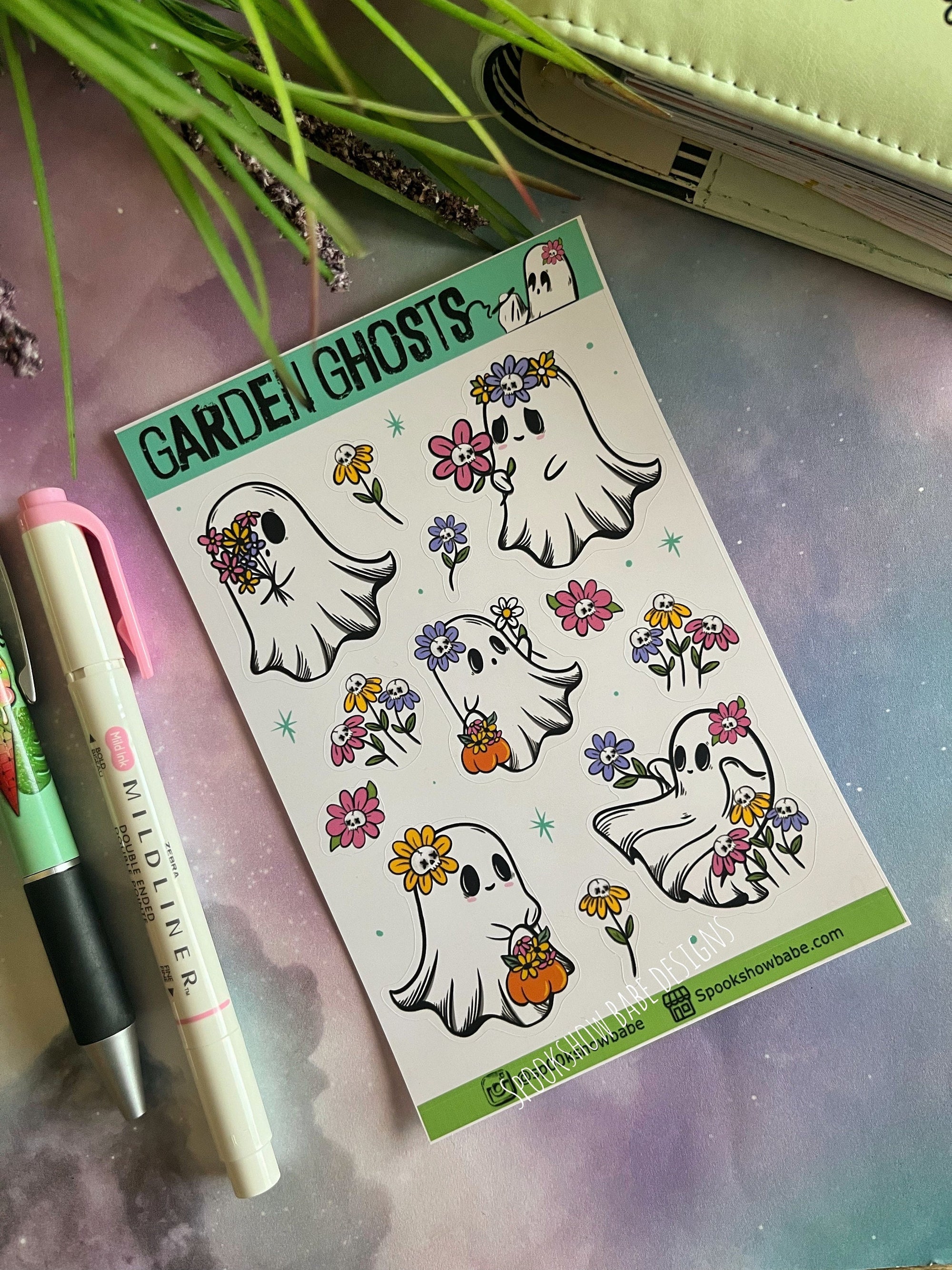 Garden Ghosts Sticker Sheet